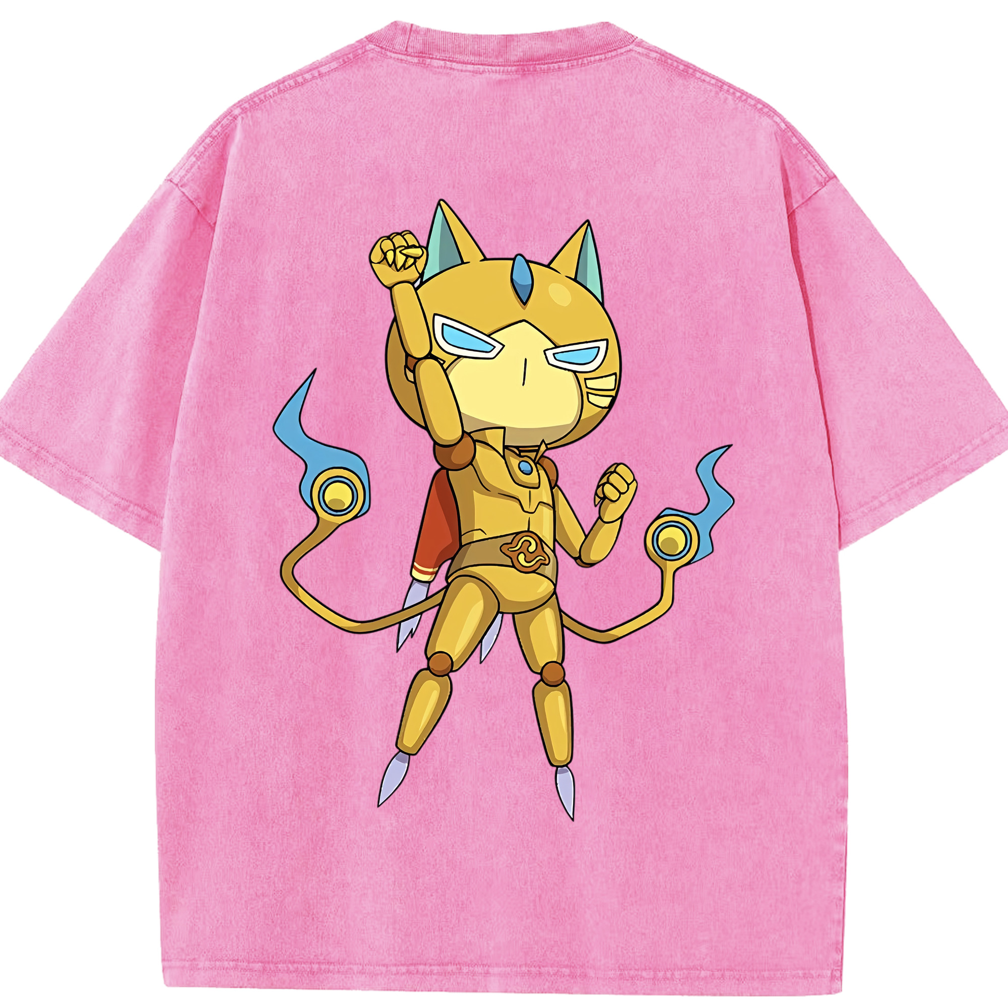 （画像用） 妖怪ウォッチ Yo-kai Watch 綿100% ヴィンテージ風 半袖Tシャツ（背面プリント）
